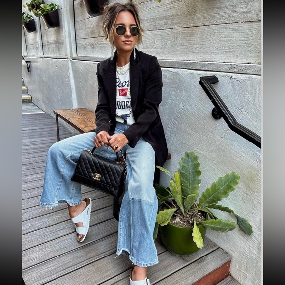 Etica Devin Rework Wide Leg Crop Jean - Picture 2 of 8